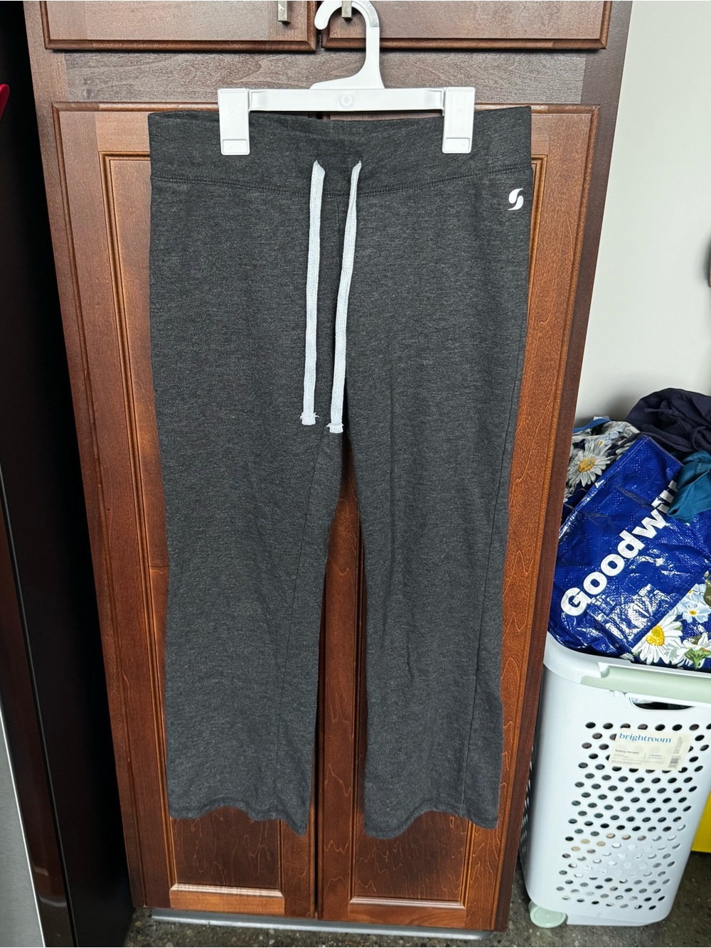 Soffe Low Rise Charcoal Grey Sweatpants Drawstring Medium